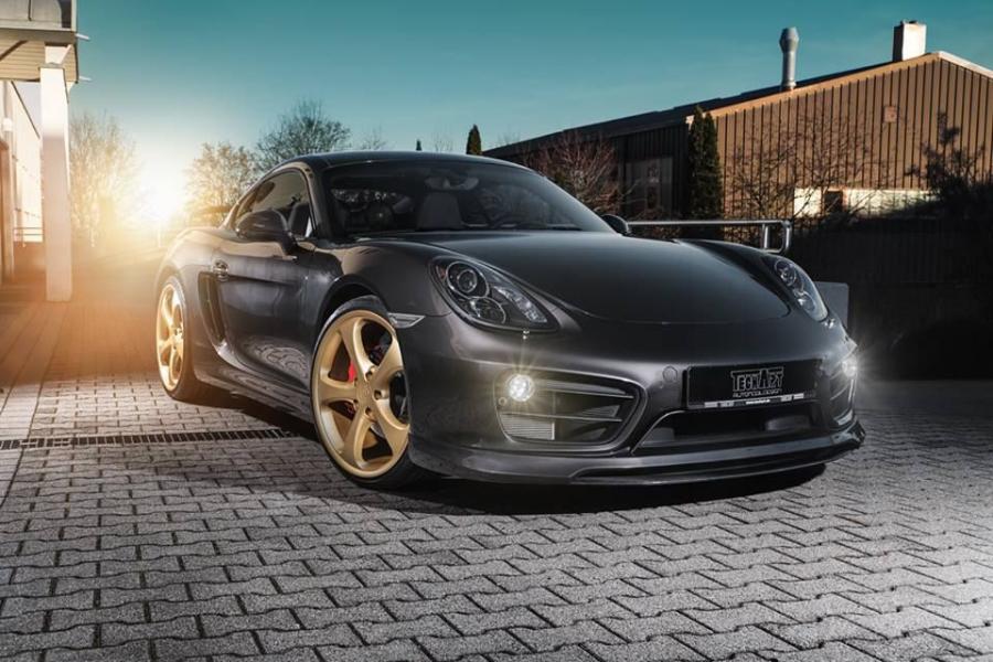 Porsche Cayman S with Gold Details by TechArt '2016